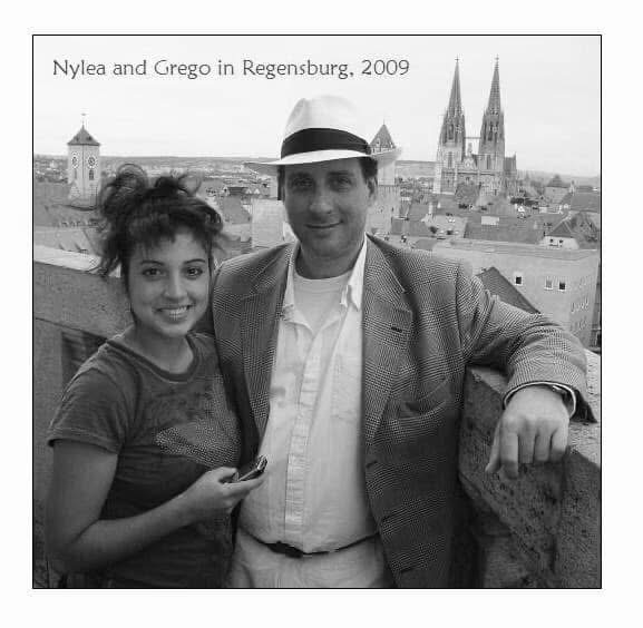 Nylea and Grego above the rooftops of Regensburg, 2009